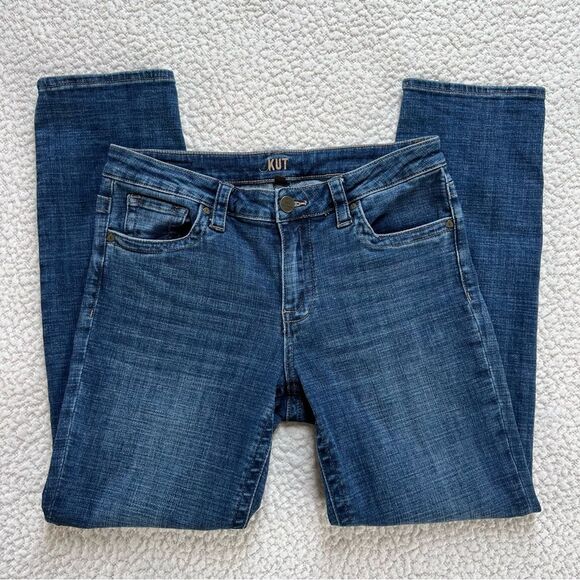 Kut from the Kloth Women's Straight Leg Mid Rise Denim Jeans SP333MA2 SZ 8 - Picture 8 of 14